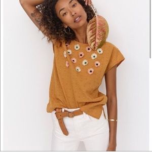 Madewell - Small - Orange Flower Blouse